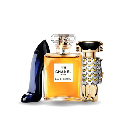 Zestaw 3 Perfum | GOOD GIRL, Chanel Nº5, FAME 100 ml